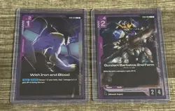 Gundam Card Game - Release Event Promos - Gundam Barbatos & Iron and Blood - NM - Image 1