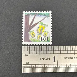 Sunkern Pokemon Stamp Card Shogakukan Nintendo Japanese TCG Vintage S316-86 - Image 2
