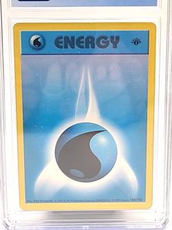 1st Edition 1999 Pokemon Water Energy Card #102 Base Set CGC 6 Nintendo Wizards - Image 2
