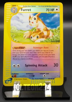 Pokemon TCG Card - Furret 48/147 Aquapolis Reverse Holo Uncommon - Image 1