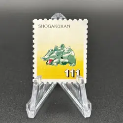 Rhyhorn Pokemon Stamp Card Shogakukan Nintendo Japanese TCG Vintage S316-84 - Image 1