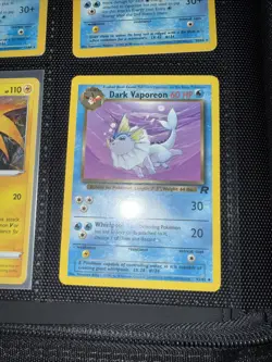 Dark Vaporeon 45/82 Team Rocket Non Holo Vintage Pokemon TCG Card - Image 1