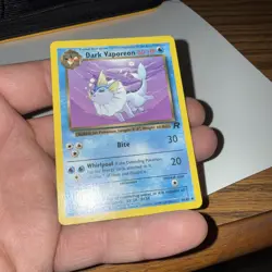 Dark Vaporeon 45/82 Team Rocket Non Holo Vintage Pokemon TCG Card - Image 2