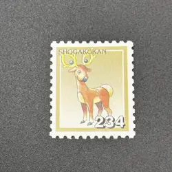 Stantler Pokemon Stamp Card Shogakukan Nintendo Japanese TCG Vintage S316-82 - Image 3