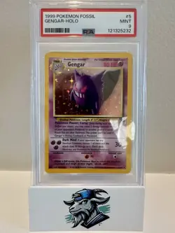 1999 Pokemon Fossil Gengar Holo PSA 9 Mint WOTC Vintage Card #5 - Image 1