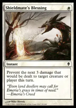 Shieldmate's Blessing Zendikar MTG Magic the Gathering card - Image 1