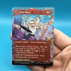 Gwen Stacy (0209) (Borderless) Marvel's Spider-Man MTG - Image 3