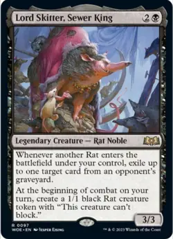 Lord Skitter, Sewer King (Regular, #97, NM) Wilds of Eldraine (WOE), MTG - Image 1