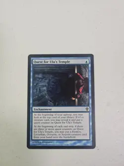Quest for Ula's Temple 2010 Worldwake Blue Rare Enchantment MTG NM EDH CMDR - Image 1