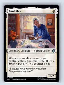 Aunt May #3 Regular Uncommon MTG 2025 Marvel's Spider-Man - Image 1