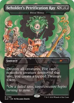 MTG - Beholder's Petrification Ray - SLD 1789 - Secret Lair x Dungeons & Dragons - Image 1