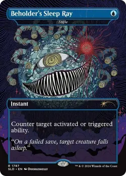 MTG - Beholder's Sleep Ray - SLD 1787 - Secret Lair x Dungeons & Dragons - Rare - Image 1