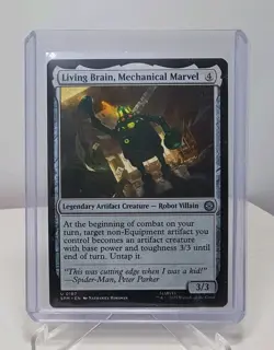 Living Brain, Mechanical Marvel Marvel's Spider-Man Regular 0167 Magic MTG - Image 1