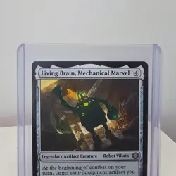 Living Brain, Mechanical Marvel Marvel's Spider-Man Regular 0167 Magic MTG - Image 3