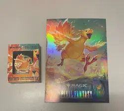 MTG Final Fantasy Chocobo Pinfinity Promo Pin and Mini Poster - Image 1