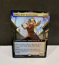 MTG MagicCon Atlanta exclusive promo Sokka, Bold Boomeranger - Image 1