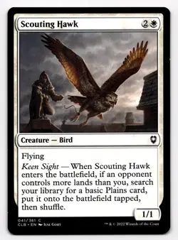 MTG Scouting Hawk (41/361) Commander Legends Battle for Baldur's Gate LP - Image 1