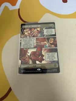 Origin Of Spider-Man - 0218 - R - Borderless - Foil - Spider-Man - MTG - Image 1