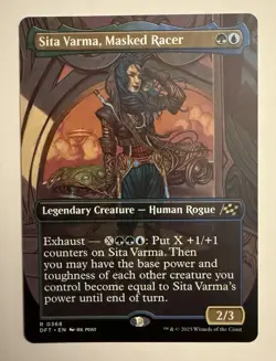 MTG Sita Varma, Masked Racer (Borderless) #368 Aetherdrift (DFT) Near Mint NM - Image 1