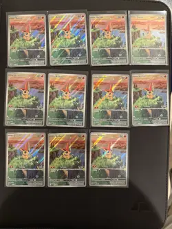 (11) Lot 2025 Pokemon Scarlet Violet Victini Illustration Collection Promo #208 - Image 1