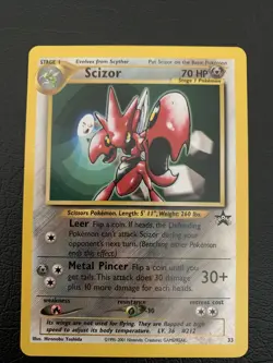 Scizor 33 Pokemon Black Star Promo Near Mint - Image 1