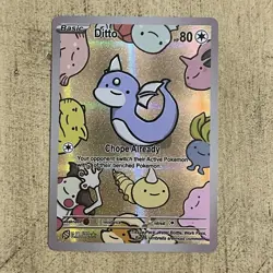 After Skool Hobby Ditto Dratini 72 Series 2 Holo Pokemon Fan Art Genetic Mystery - Image 1