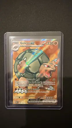 Pokemon Golem ex 189/165 MEW EN-151 Ultra Rare Full Art Holo NM - Image 1