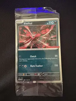 Sealed Yveltal 088/132 Reverse Holo Mega Evolution Pokemon GAMESTOP PROMO - Image 1