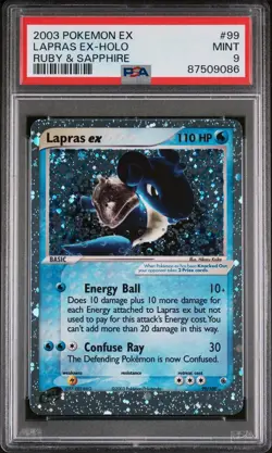 Lapras Ex-Holo #99 2003 Pokemon Ex Ruby & Sapphire PSA 9 Ruby & Sapphire - Image 1