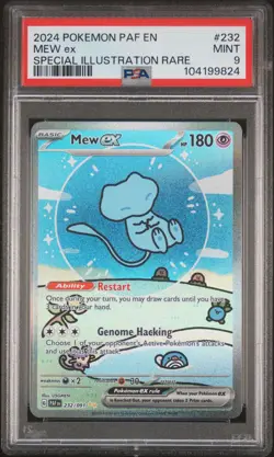 Mew Ex #232 2024 Pokemon Paf En-Paldean Fates PSA 9 Special Illustration Rare c - Image 1