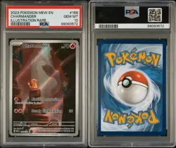 2023 POKEMON MEW EN-151 ILLUSTRATION RARE #168 CHARMANDER PSA 10 - Image 3