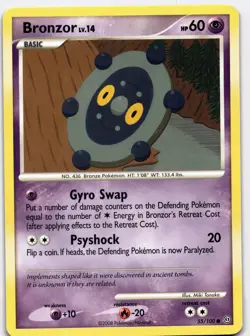 Bronzor Common Stormfront 55/100 NM Pokemon - Image 1