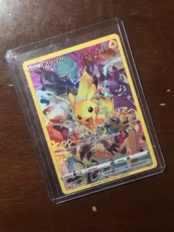 Pokemon Pikachu TCG Full Art Secret Rare Holo Card 160/159 Crown Zenith - Image 1