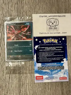 Pokemon Mega Evolution Yveltal 088/132 Promo Card W/ Shiny Koraidon Miraidon NEW - Image 1