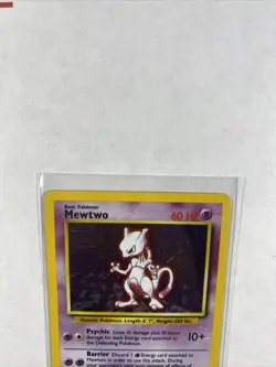 Pokemon Mewtwo Base Set 10/102 Holo Rare Card - Image 2