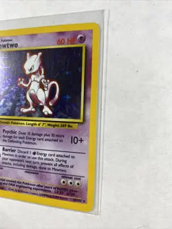 Pokemon Mewtwo Base Set 10/102 Holo Rare Card - Image 5
