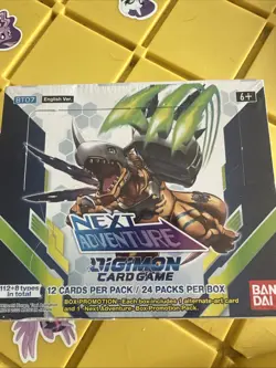 Digimon Card Game - Next Adventure - BT-07 - Factory Sealed Booster Box - Bandai - Image 1