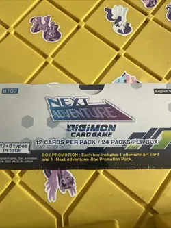 Digimon Card Game - Next Adventure - BT-07 - Factory Sealed Booster Box - Bandai - Image 2