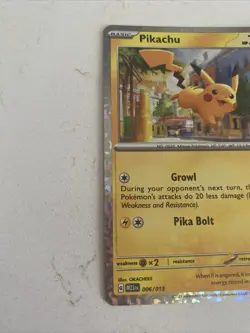 Pikachu 006/015 Holo McDonald’s 2023 Pokemon Card - Image 3