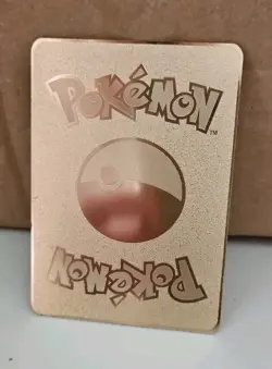 THREE Pokemon Charizard Hard Metal Gold Cards - Image 5