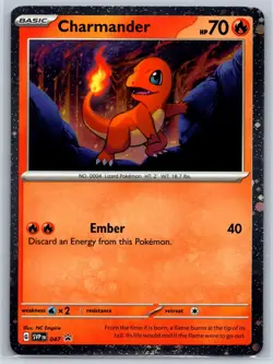 Charmander - Scarlet Violet 151 SVP 047 Promo Cosmos (Pixel) Pokemon Card NM - Image 1