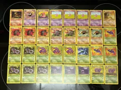 Pokemon Fossil Lot Of 71 Cards 1st Ed Tentacruel Magmar Gastly Slowbro Golbat - Image 1
