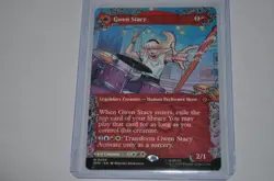 MTG magic SPIDERMAN spm BORDERLESS GWEN STACY GHOST SPIDER #209 MYTHIC - Image 1