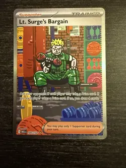 Lt. Surge's Bargain (Special Illustration Rare) 185/132 - Mega Evolution Pokemon - Image 1