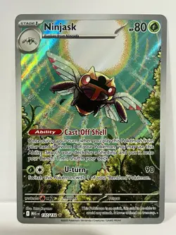 Pokemon TCG Ninjask Illustration Rare #137/132 Mega Evolution Full Art - Image 1