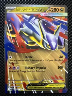 Mega Latias ex 100/132 Mega Evolution Holo Double Rare Near Mint English Pokemon - Image 1