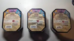Pokemon TCG 2016 Gengar Machamp Gyarados Champions Tins COMPLETE SET SEALED NEW 820650102851 - Image 2