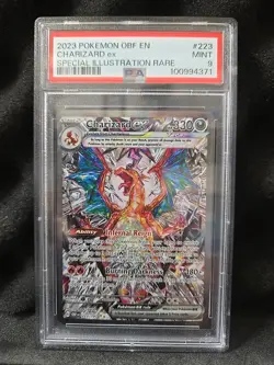 Pokemon TCG Charizard EX Sir Obsidian Flames 223/197 Full Art Secret Rare PSA 9 - Image 1