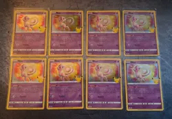 Mew Celebrations Holo Rare 011/025 Pack Fresh 2021 Pokemon 25th - LOT OF 8 NM/M - Image 1