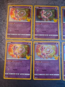 Mew Celebrations Holo Rare 011/025 Pack Fresh 2021 Pokemon 25th - LOT OF 8 NM/M - Image 3